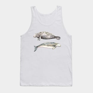 Sea cows: manatee and dugong Tank Top